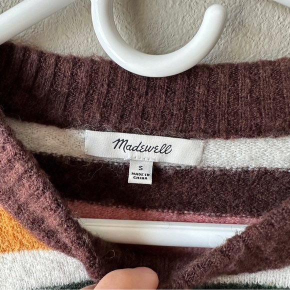 Madewell wool blend striped soft sweater - Picture 3 of 6